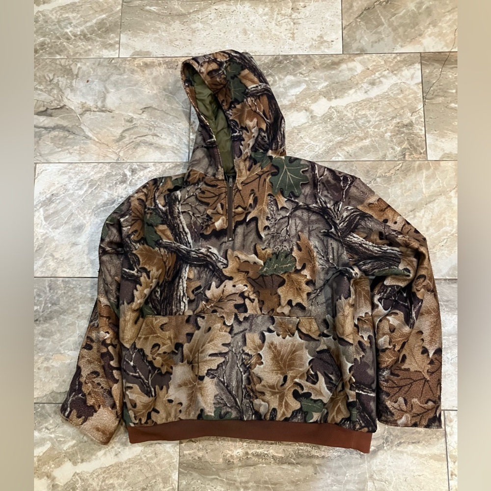 Vintage Cabellas Camo Dry Plus Pull Over Hoodie